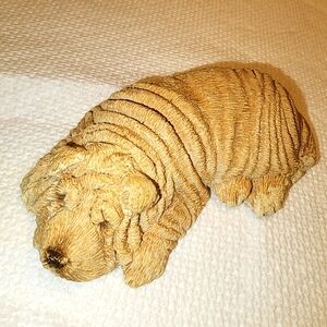 Sandicast Chinese Shar Pei "Lil Snoozer" Figurine Vintage 1987